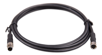M8 circular connector MaleFemale 3 pole cable 2m (front)