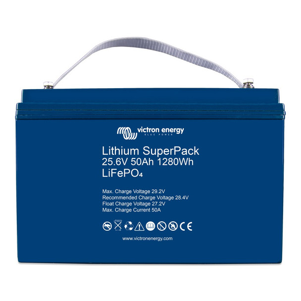 Lithium SuperPack 25.6V 50Ah 1280Wh (front)