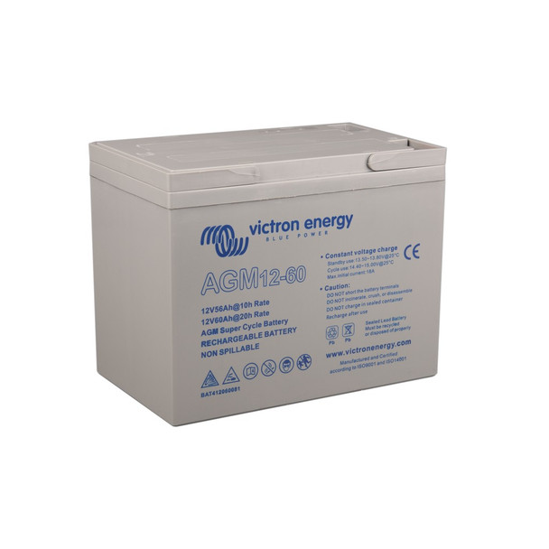 12V 60Ah AGM Super Cycle Battery (right)