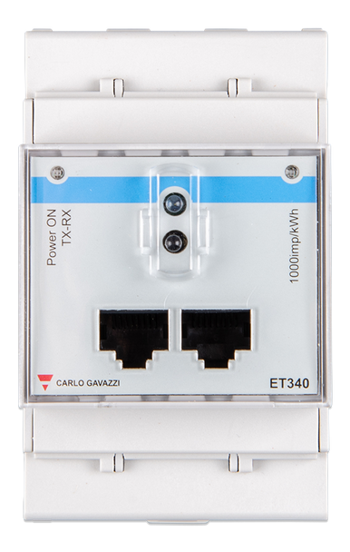 Energy Meter ET340 - 3 phase - max 65A/phase (front) Energy Meter ET340 - 3 phase - max 65A/phase (front)