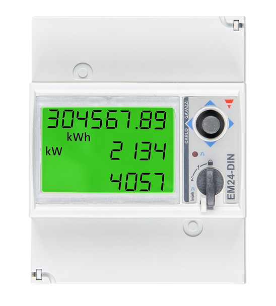Energy Meter EM24 - 3 phase - max 65A/phase Ethernet front