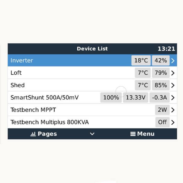 Ruuvi data on rconsole