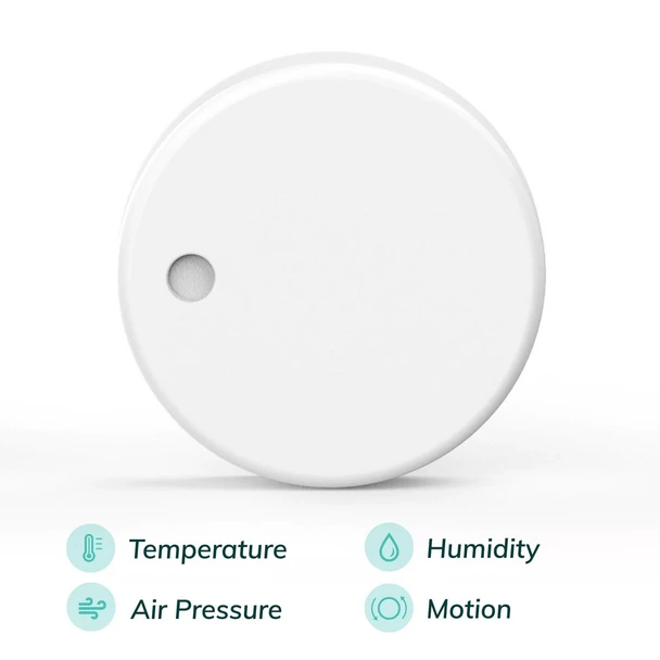 RuuviTag measures temperature humidity air pressure motion