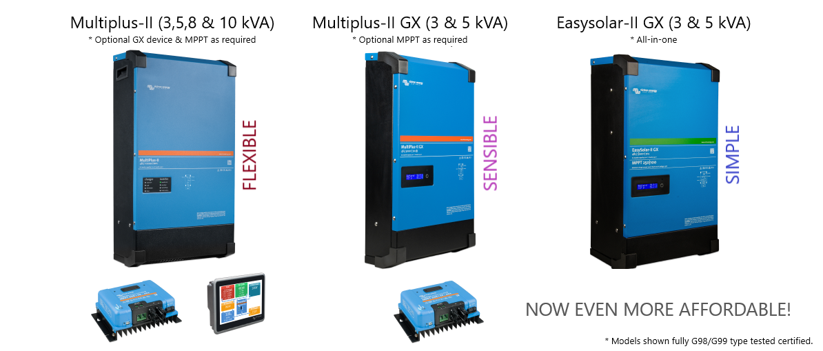 Victron 48V Multiplus-II  and Easysolar-II inverter chargers