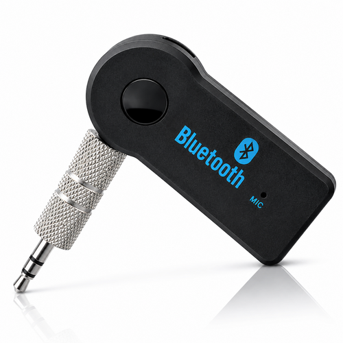 Bluetooth 5.1 AUX Receiver with Microphone – Wireless Hands‑Free Car Audio Adapter & Bass Enhancement
