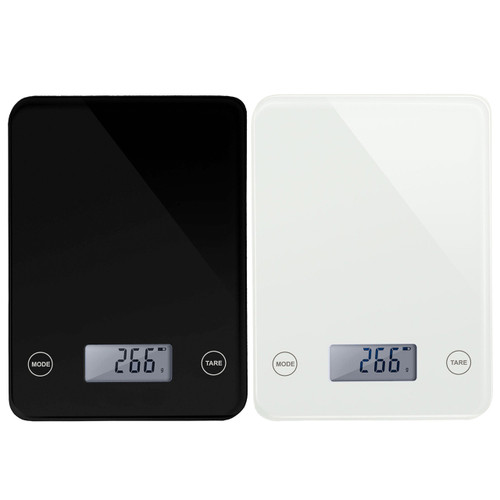 LUPO Slim Digital LCD Glass Electronic Kitchen Postal Food 5KG Weighing Scales