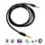 LUPO 1m 3.5mm Stereo Jack Plug AUX Audio Gold Cable 