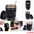 LUPO Camera Lens Stainless Steel Tea Coffee Mug + Screw on Sipping Lid