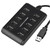 LUPO 10 Ports High Performance USB 2.0 HUB, Plug and Play (Black)