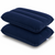 2x Inflatable Travel Pillow Camping Air Cushion Neck Support Flight Camping Blue