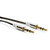 Coiled 1m 3.5mm Stereo Jack Plug AUX Audio Gold Cable 