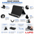 Foldable Tablet & Phone Desk Stand – Adjustable Multi-Angle Aluminum Holder with Cable Cutout