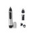 Electric nose and ear hair trimmer with interchangeable grooming heads and accessories