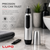Electric Nose & Ear Hair Trimmer – Dual-Edge 360° Rotary Blades, LED Light & Washable Head (Cordless)