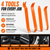 LUPO 4 x Car Door Body Trim Panel Dash Centre Console Remover Tool Kit