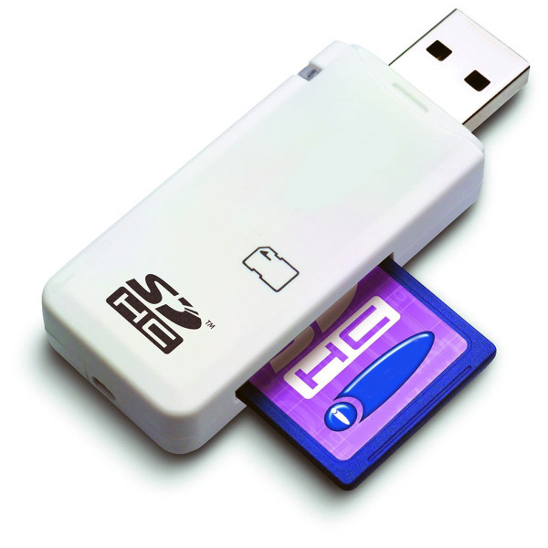 LUPO SDHC SD USB 2.0 Memory Card Stick Reader Adapter Writer (Supports Windows &amp; Mac)