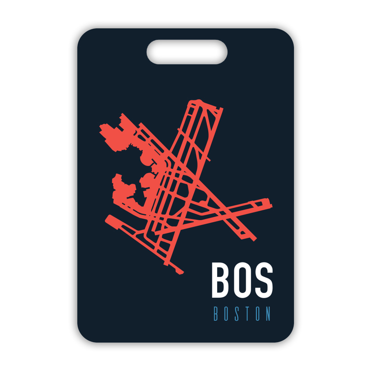 Tote Bag - BOS - Boston Logan International Airport. IATA code BOS.