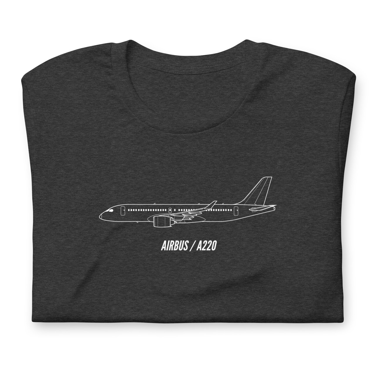 Heartbeat Plane Side View Airplane Aviation T-Shirt Black / S