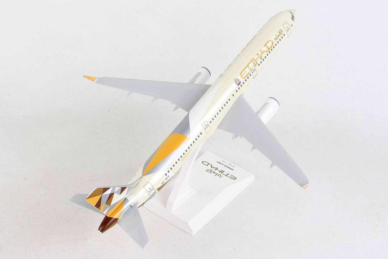 SkyMarks 1/150 Scale Etihad Airways Airbus A321 Model