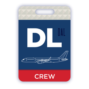 DL/DAL Boeing 757-200 Crew Luggage Tag is perfect for flight crew members such as pilots and flight attendants to identify their crew bags. DL/DAL Boeing 757-200 Crew Luggage Tag is perfect for flight crew members such as pilots and flight attendants to identify their crew bags.