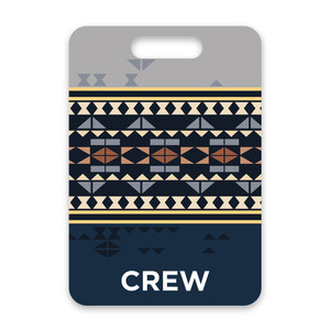 AS/ASA Native Pattern Crew Luggage Tag is perfect for flight crew members such as pilots and flight attendants to identify their crew bags. AS/ASA Native Pattern Crew Luggage Tag is perfect for flight crew members such as pilots and flight attendants to identify their crew bags.