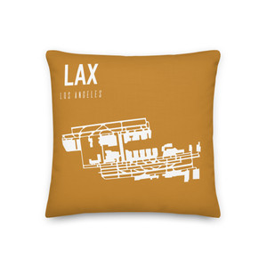 LAX Los Angeles Airport Runway Throw Pillow LAX Los Angeles Airport Runway Throw Pillow