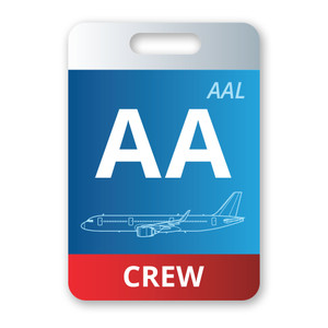 AA/AAL Airbus A321neo Crew Luggage Tag is perfect for pilots, flight attendants, and crew members. AA/AAL Airbus A321neo Crew Luggage Tag is perfect for pilots, flight attendants, and crew members.