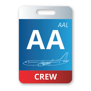 AA/AAL Boeing 737-800 Crew Luggage Tag is perfect for pilots, flight attendants, and crew members. AA/AAL Boeing 737-800 Crew Luggage Tag is perfect for pilots, flight attendants, and crew members.