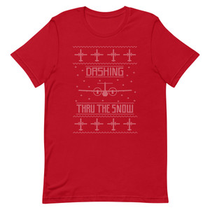 Dashing Thru the Snow Dash 8 Airplane Holiday T-Shirt Dashing Thru the Snow Dash 8 Airplane Holiday T-Shirt
