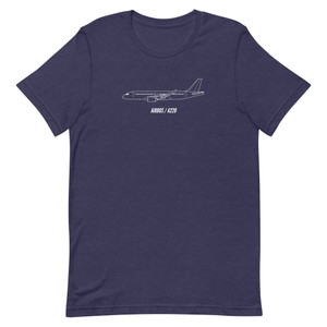 Airbus A220-300 Aircraft Side View T-Shirt Airbus A220-300 Aircraft Side View T-Shirt