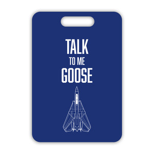 Talk to Me Goose F-14 Fighter Jet Luggage Tag Talk to Me Goose F-14 Fighter Jet Luggage Tag