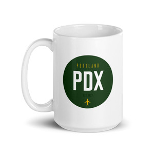 Portland Airport Code PDX Coffee Mug Portland Airport Code PDX Coffee Mug
