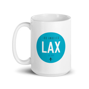 Los Angeles Airport Code LAX Coffee Mug Los Angeles Airport Code LAX Coffee Mug
