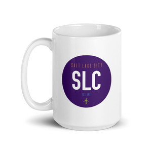 Salt Lake City Airport Code SLC Coffee Mug Salt Lake City Airport Code SLC Coffee Mug