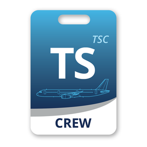 TS/TSC Airbus A321 Crew Luggage Tag is perfect for pilots, flight attendants, and crew members. TS/TSC Airbus A321 Crew Luggage Tag is perfect for pilots, flight attendants, and crew members.