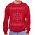 Snowflake Airplane Holiday Sweatshirt