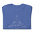 Airbus A300 Aircraft Top View Blueprint T-Shirt