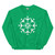 Airbus A380 Snowflake Holiday Christmas Aviation Sweatshirt