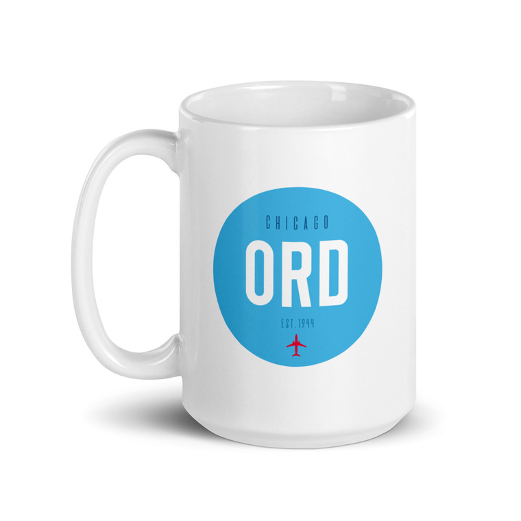 Chicago O'Hare Airport Code ORD Coffee Mug