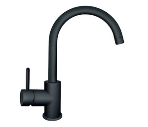 Črna armatura za pomivalno korito ROSAN DARK JD38101 Črna armatura za pomivalno korito ROSAN DARK JD38101