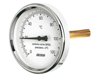 Bimetalni termometer s tulcem SITEM - fi100 mm, 0-120°C Bimetalni termometer s tulcem SITEM - fi100 mm, 0-120°C