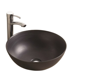 Nadpultni UMIVALNIK okrogli Matt Black 41,5x41,5x15,5cm