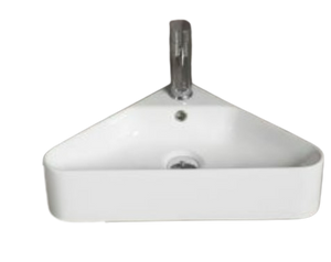 Kotni UMIVALNIK beli z luknjo 56x34x13cm