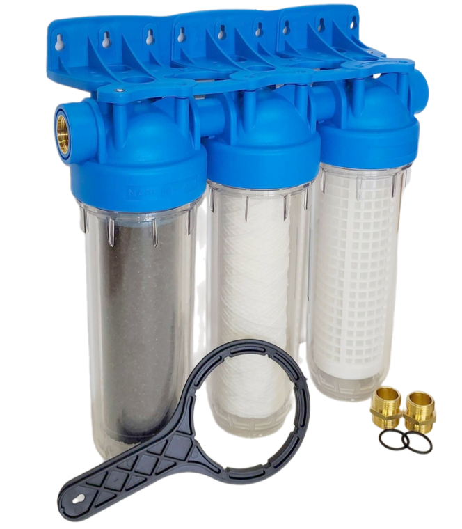 Trojni hišni filter za vodo ATLAS TRIO DP - 3/4"