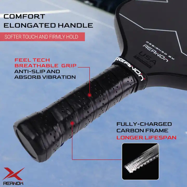 Clearance - Reanox T700 Raw Carbon Pickleball Paddle