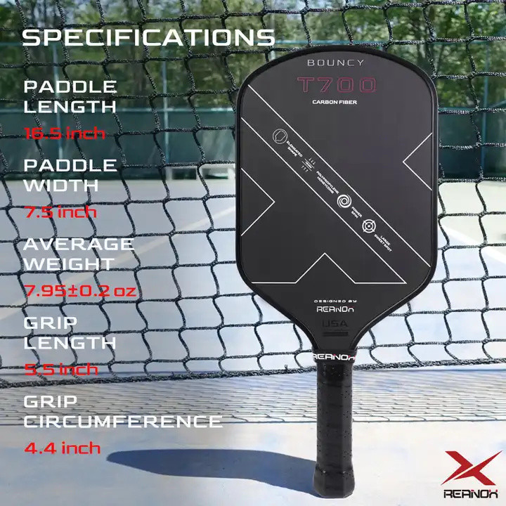 Clearance - Reanox T700 Raw Carbon Pickleball Paddle