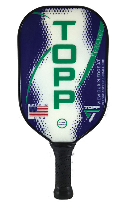 Topp Reacher Fiberglass Pickleball Paddle Green