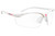 Gearbox vision protective eyewear white frame / clear lenses