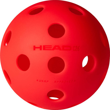 ryu　PH ball HEAD C26 (was Penn 26) Red Indoor Pickleball Balls