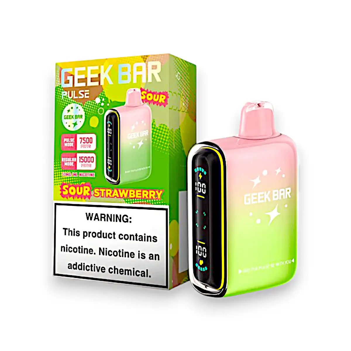 sour strawberry vape geek bar What Flavor Is The Blow Pop Geek Bar Strawberry B-POP Geek Bar Pulse X | main image 0